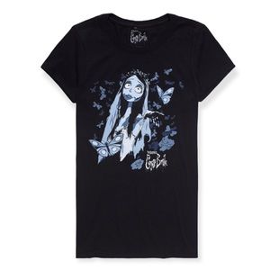 Corpse Bride Emily Butterflies T-Shirt